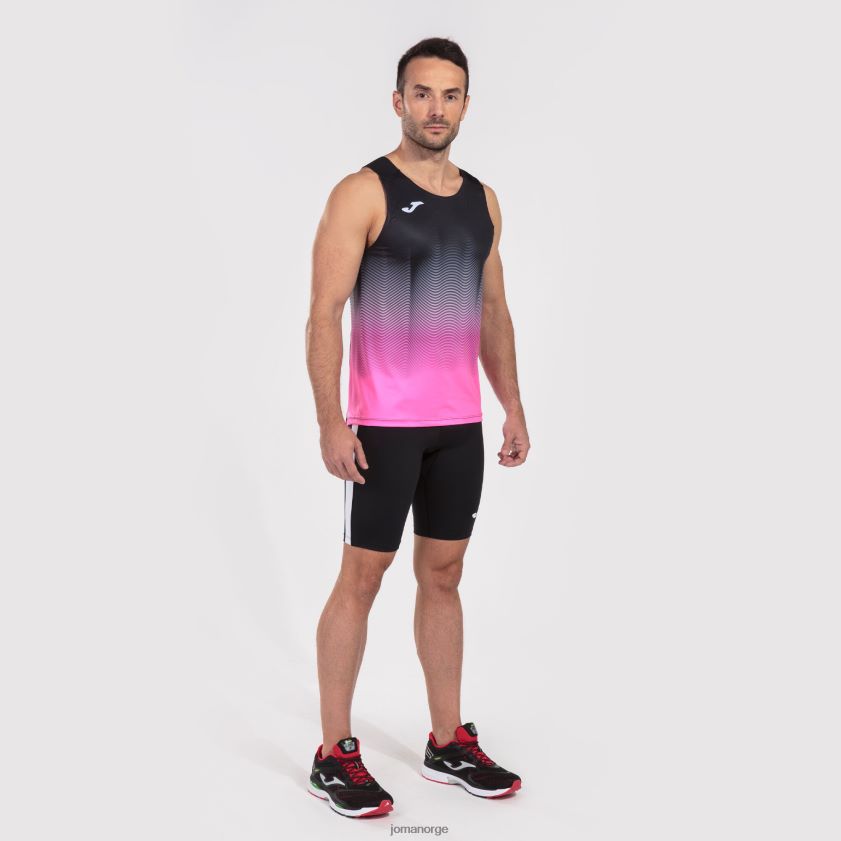 nei Joma tank topp elite vii svart fluorescerende rosa hvit FBD0T0458 menn