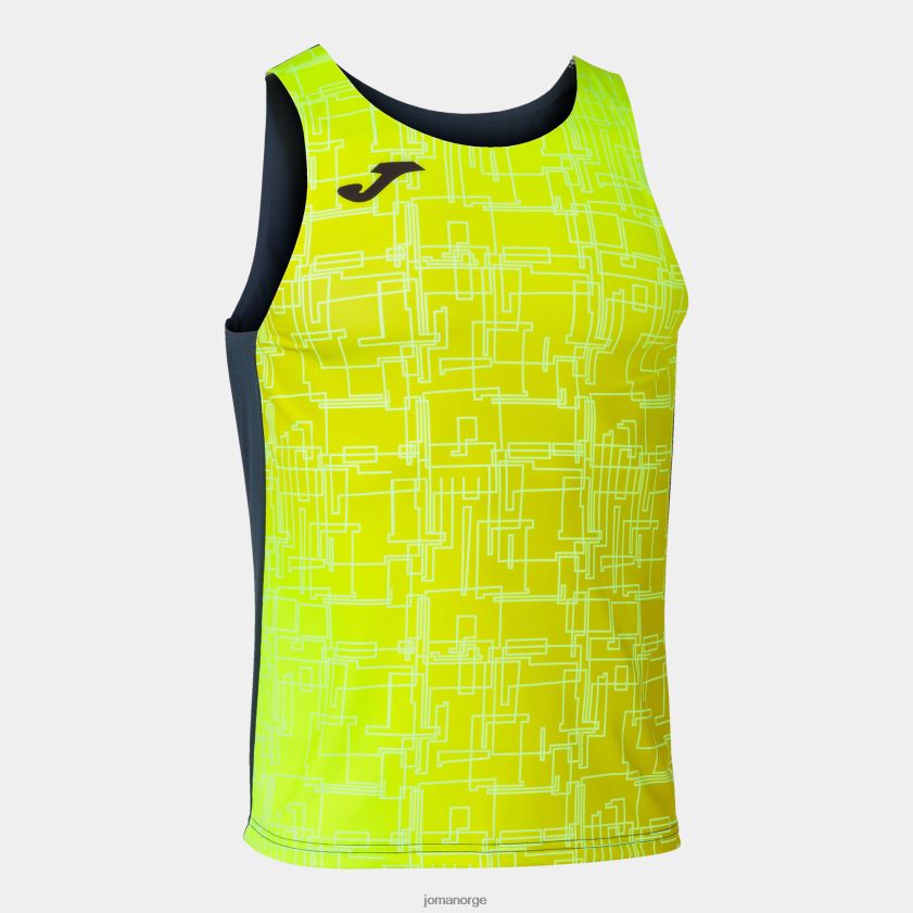 nei Joma tank topp elite viii marineblå fluorescerende gul FBD0T0757 menn