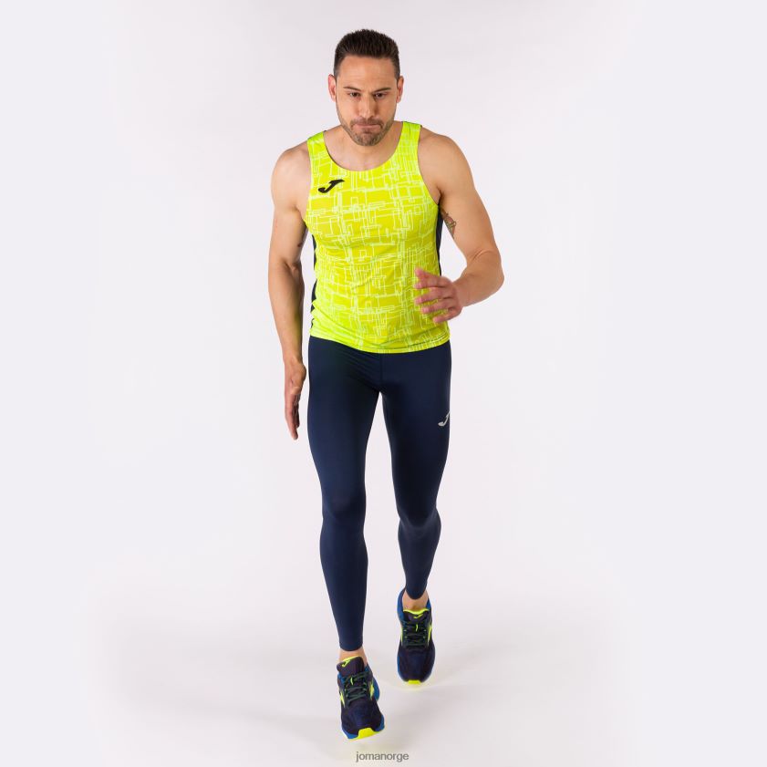 nei Joma tank topp elite viii marineblå fluorescerende gul FBD0T0757 menn