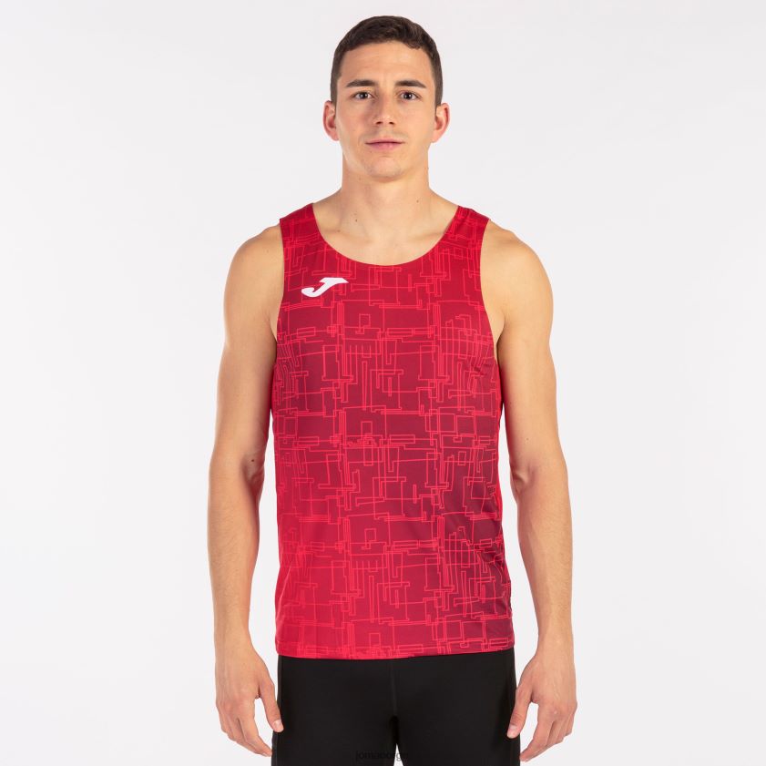 nei Joma tank topp elite viii rød FBD0T0984 menn
