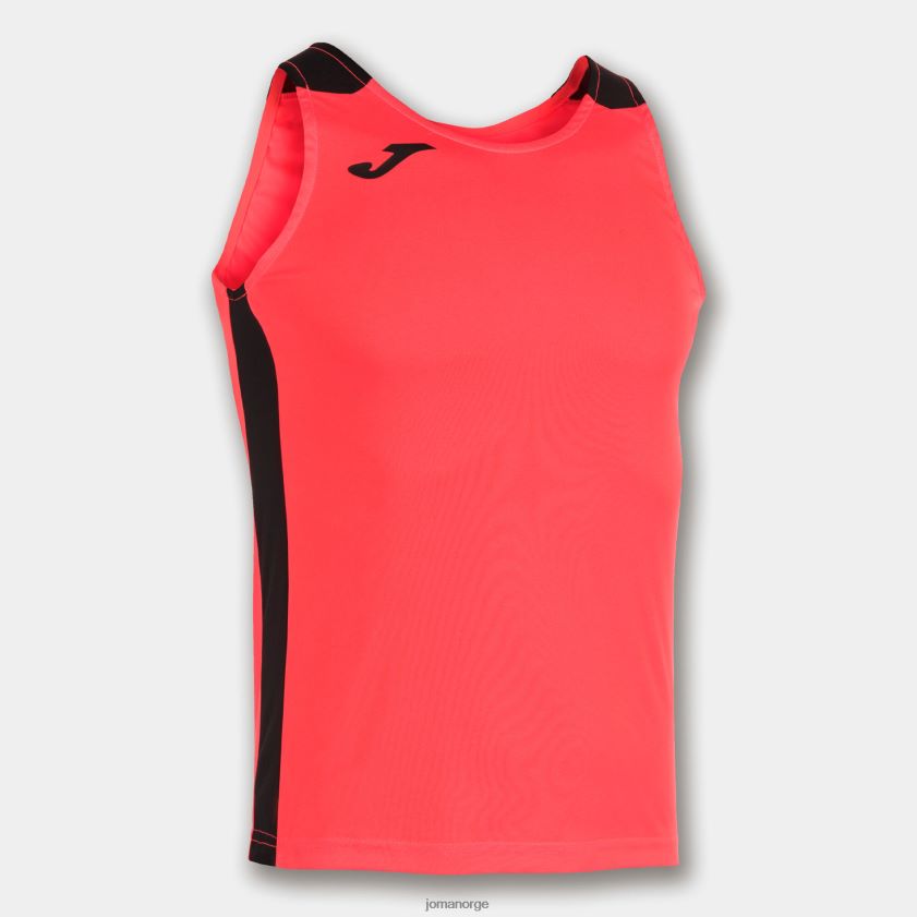 nei Joma tank topp rekord ii fluorescerende korallsvart FBD0T01484 menn
