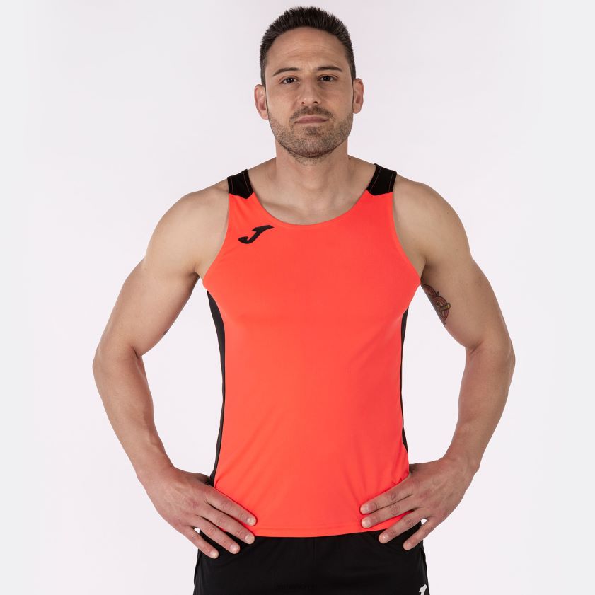 nei Joma tank topp rekord ii fluorescerende korallsvart FBD0T01484 menn