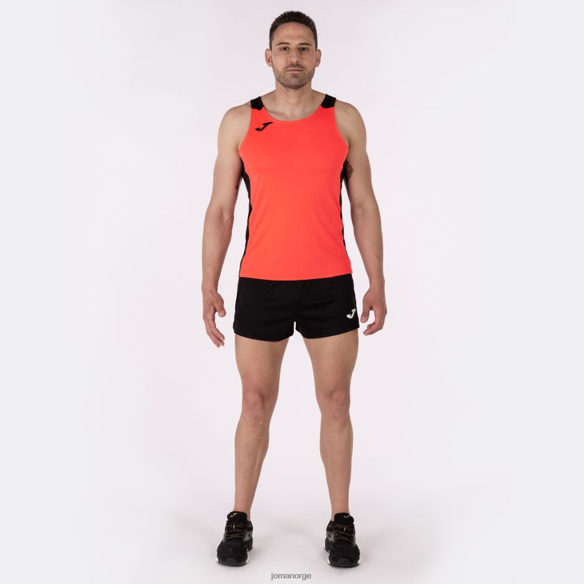 nei Joma tank topp rekord ii fluorescerende korallsvart FBD0T01484 menn