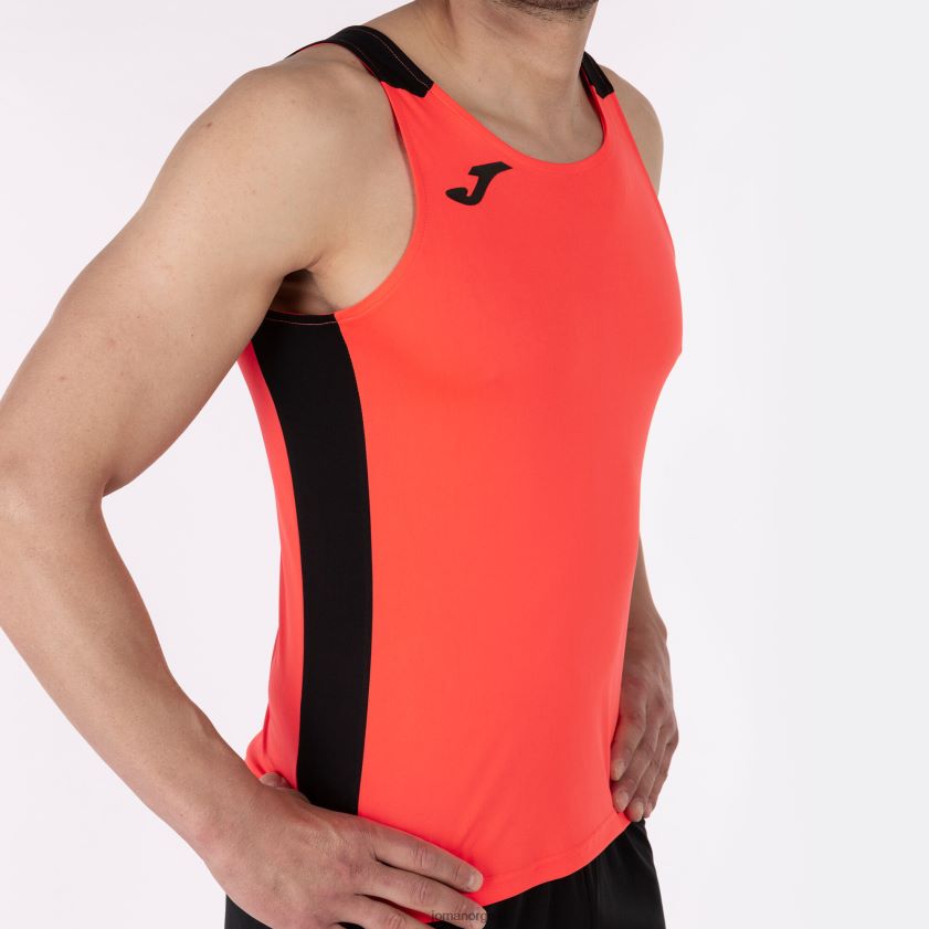 nei Joma tank topp rekord ii fluorescerende korallsvart FBD0T01484 menn