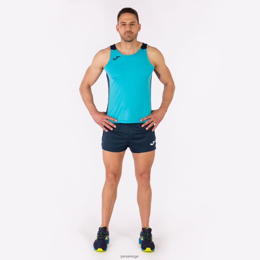nei Joma tank topp rekord ii fluorescerende turkis marineblå FBD0T04504 menn