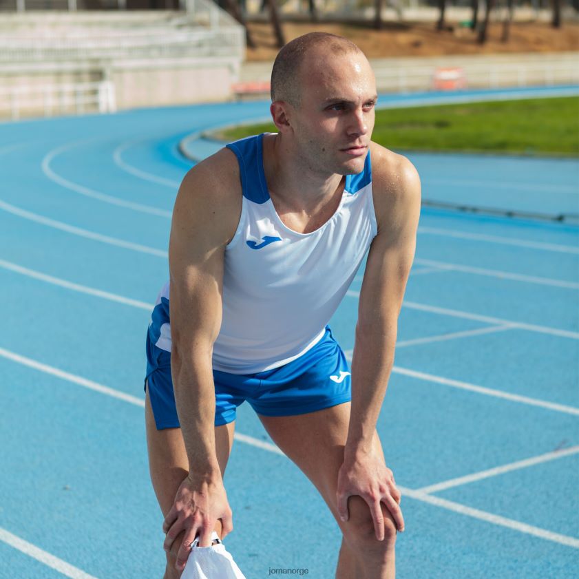 nei Joma tank topp rekord ii hvit kongeblå FBD0T036 menn