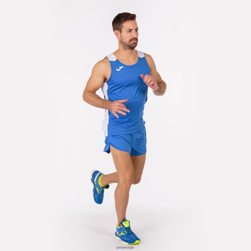 nei Joma tank topp rekord ii kongeblå hvit FBD0T03051 menn