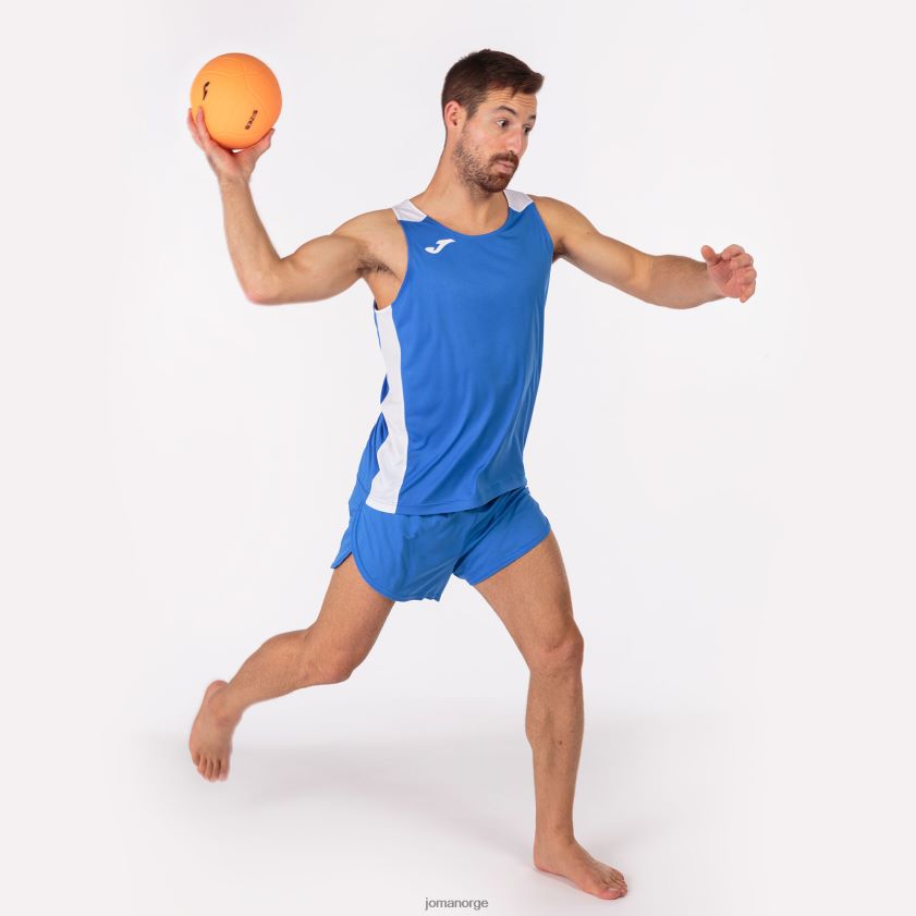nei Joma tank topp rekord ii kongeblå hvit FBD0T03051 menn