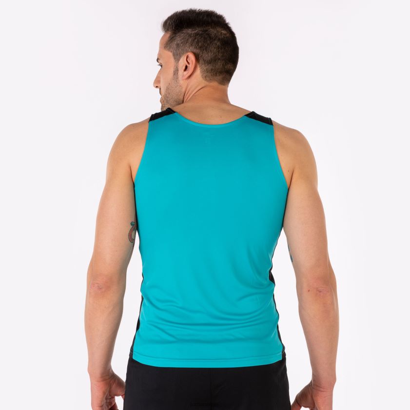 nei Joma tank topp rekord ii turkis svart FBD0T04508 menn