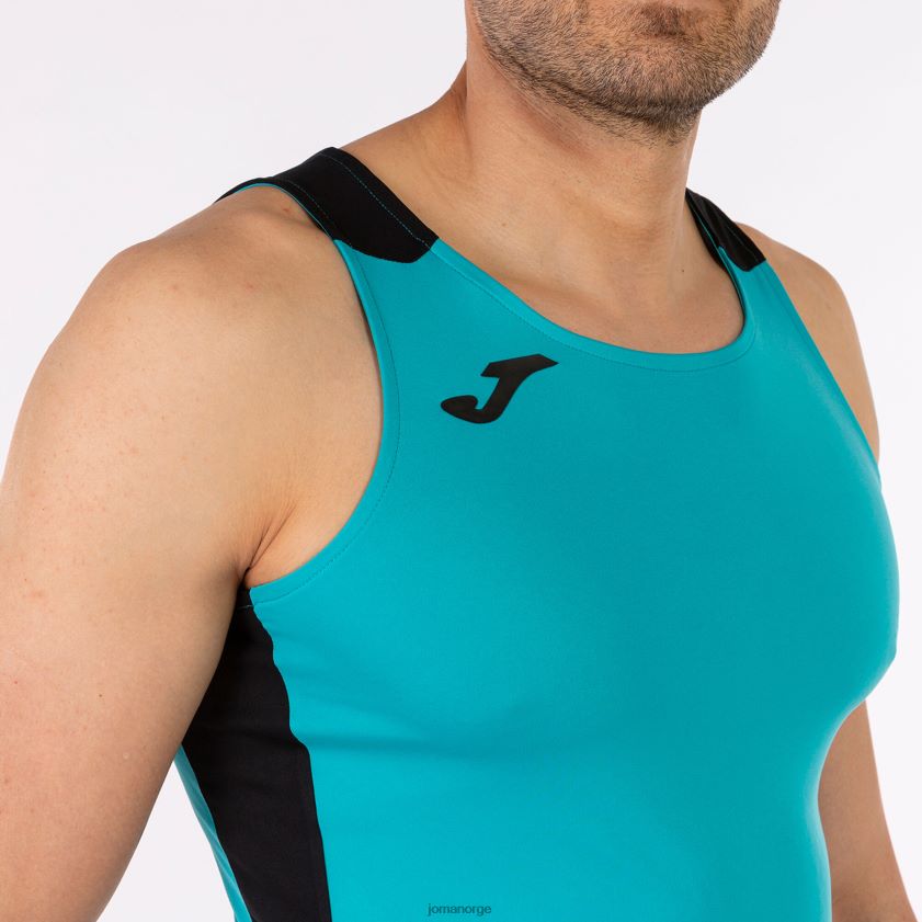 nei Joma tank topp rekord ii turkis svart FBD0T04508 menn
