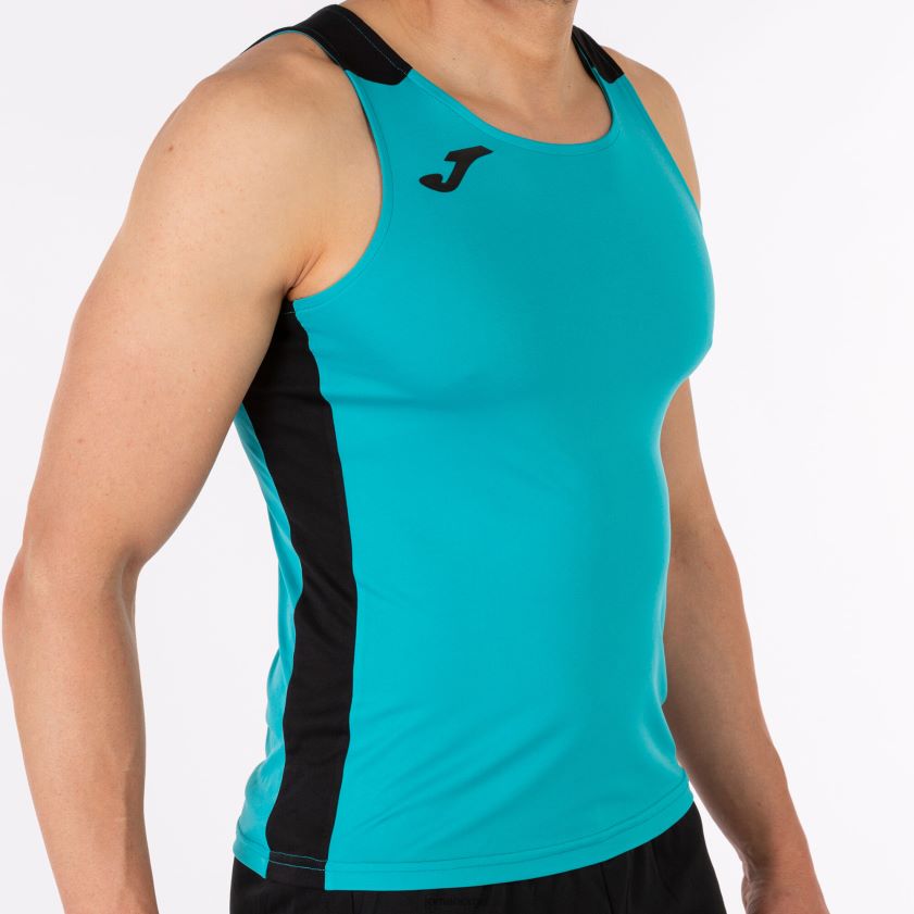 nei Joma tank topp rekord ii turkis svart FBD0T04508 menn
