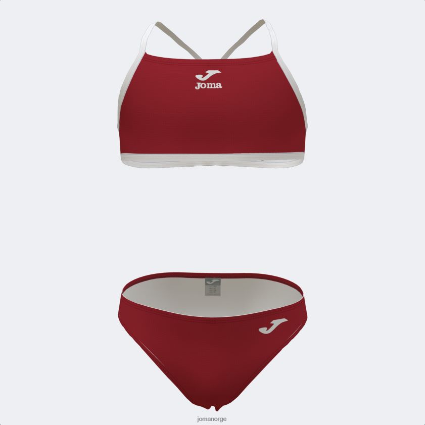 nei Joma bikini jente santa monica rød FBD0T02724