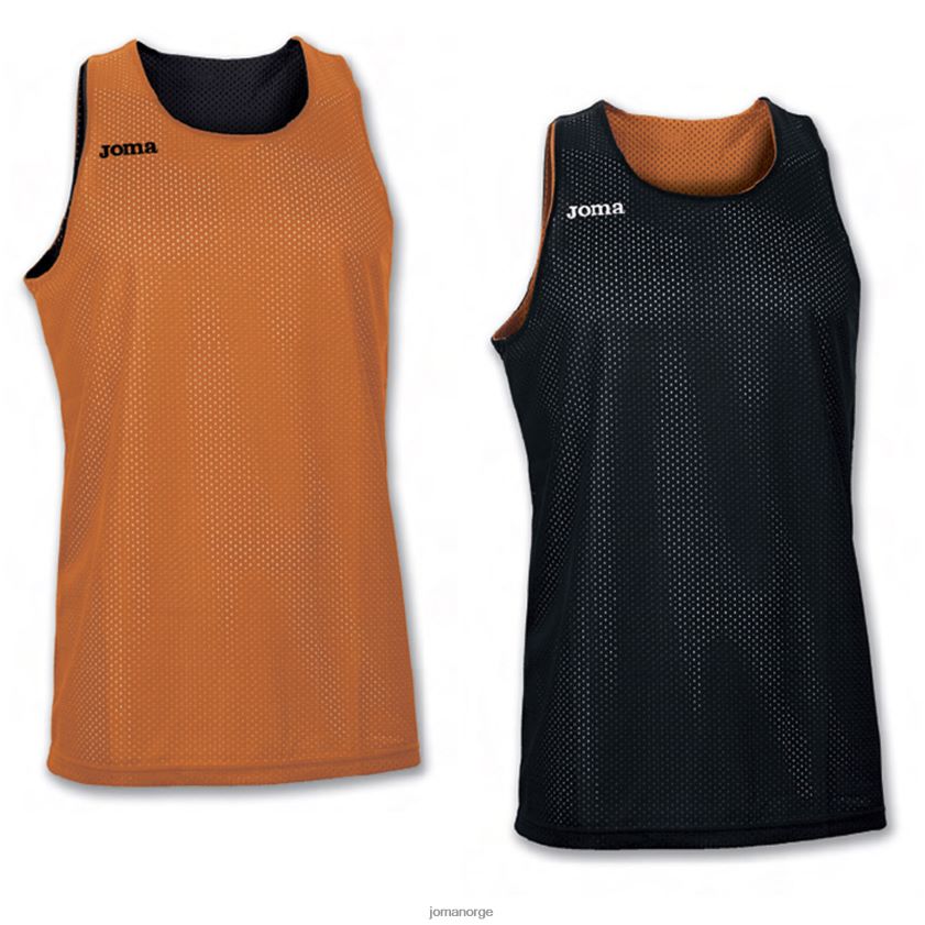 nei Joma ermeløs t-skjorte aro oransje svart FBD0T0932
