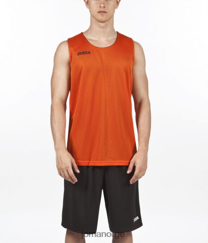 nei Joma ermeløs t-skjorte aro oransje svart FBD0T0932