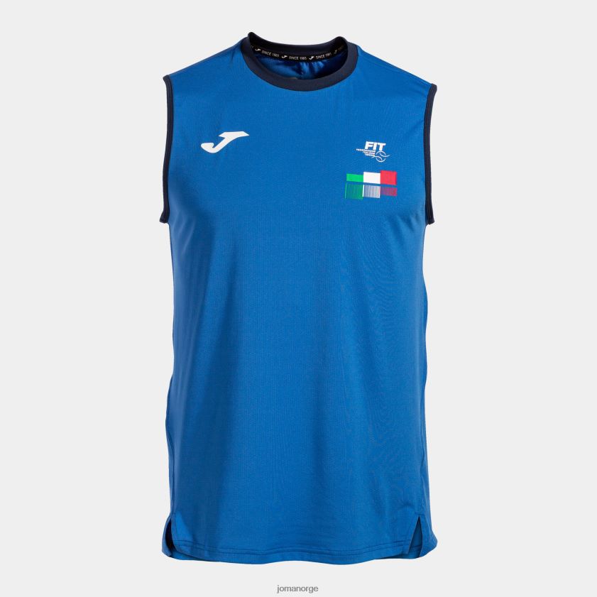 nei Joma ermeløs t-skjorte italiensk tennisforbund kongeblå FBD0T03462