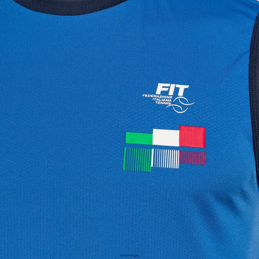 nei Joma ermeløs t-skjorte italiensk tennisforbund kongeblå FBD0T03462