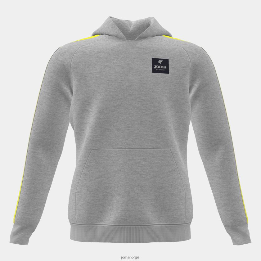 nei Joma hettegenser junior stripe melert grå lime FBD0T02782