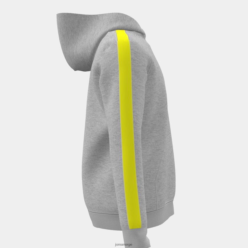 nei Joma hettegenser junior stripe melert grå lime FBD0T02782