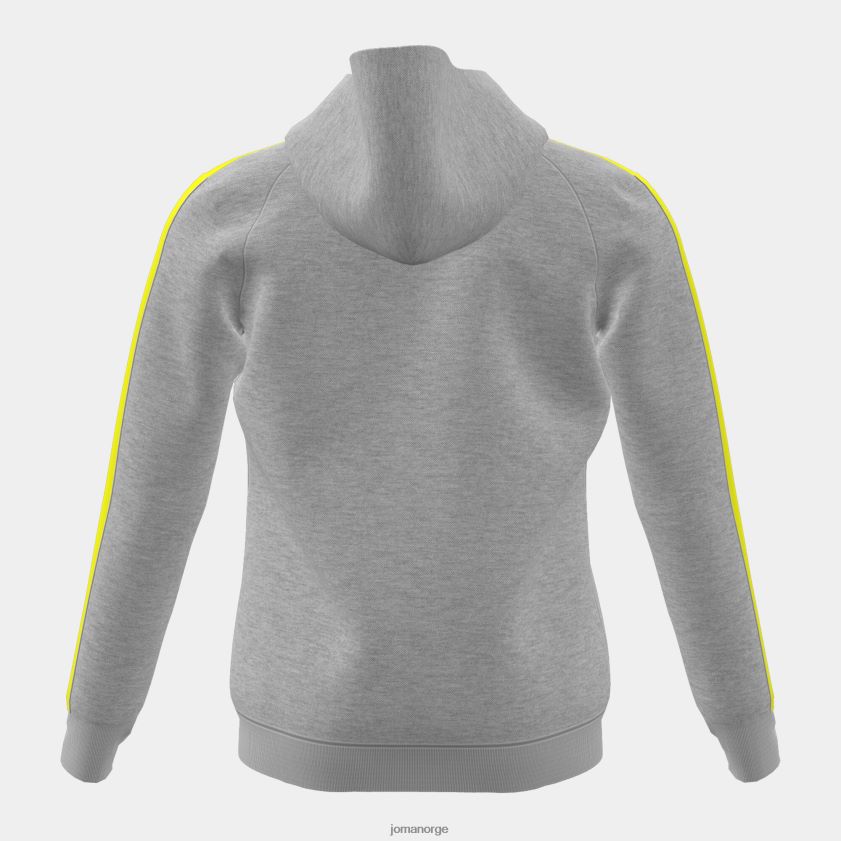 nei Joma hettegenser junior stripe melert grå lime FBD0T02782