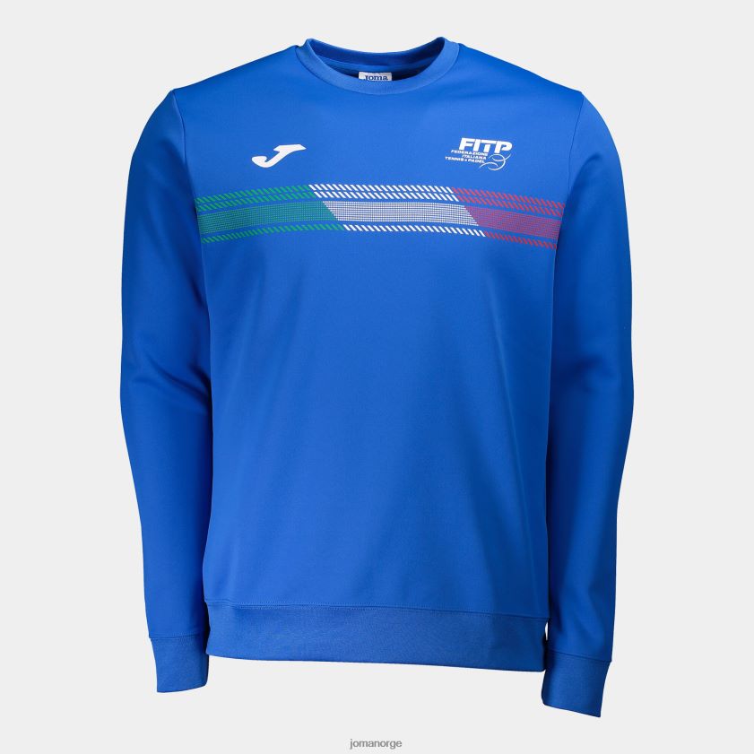 nei Joma sweatshirt italiensk tennis- og padelforbund kongeblå FBD0T04323