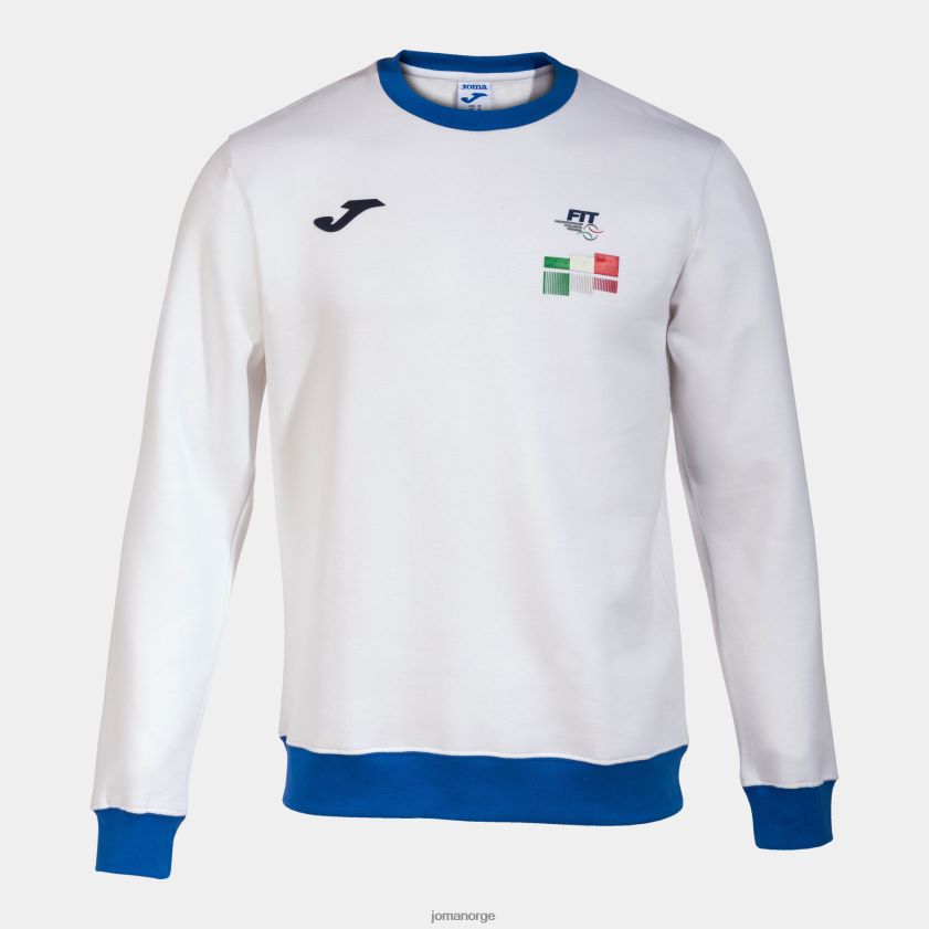 nei Joma sweatshirt italiensk tennisforbund hvit FBD0T03489