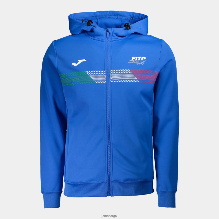nei Joma hettejakke italiensk tennis- og padelforbund kongeblå FBD0T0694