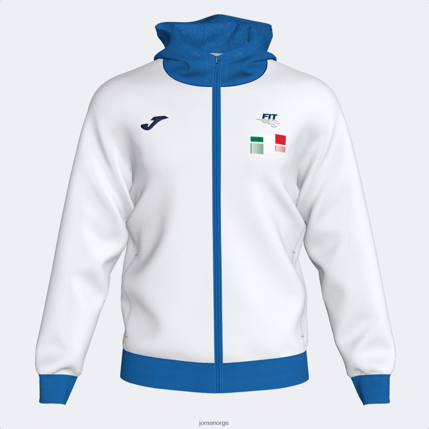nei Joma hettejakke italiensk tennisforbund hvit FBD0T0214