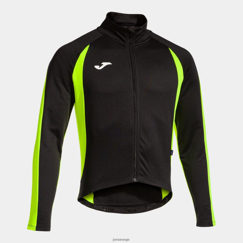 nei Joma jakke crono svart fluorescerende gul FBD0T0310