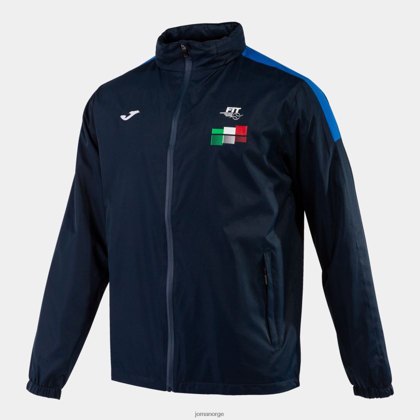 nei Joma regnjakke italiensk tennisforbund marineblå FBD0T0314