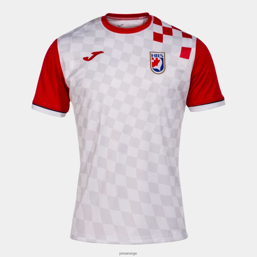 nei Joma skjorte kortermet 1. uniform kroatisk håndballforbund hvit rød FBD0T01447