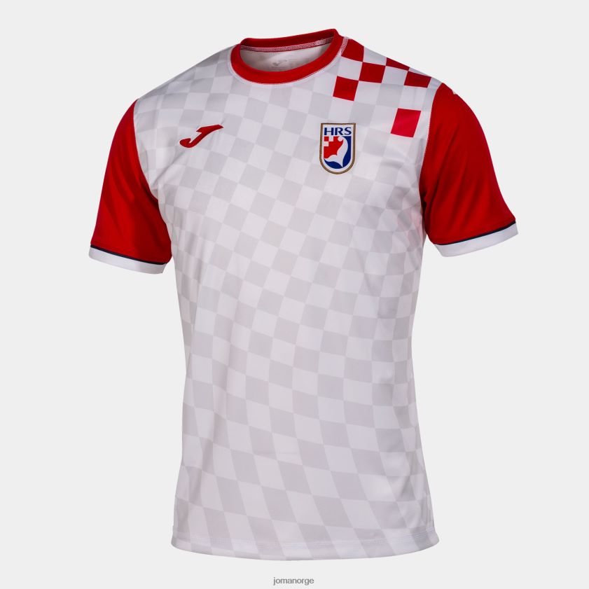nei Joma skjorte kortermet 1. uniform kroatisk håndballforbund hvit rød FBD0T01447