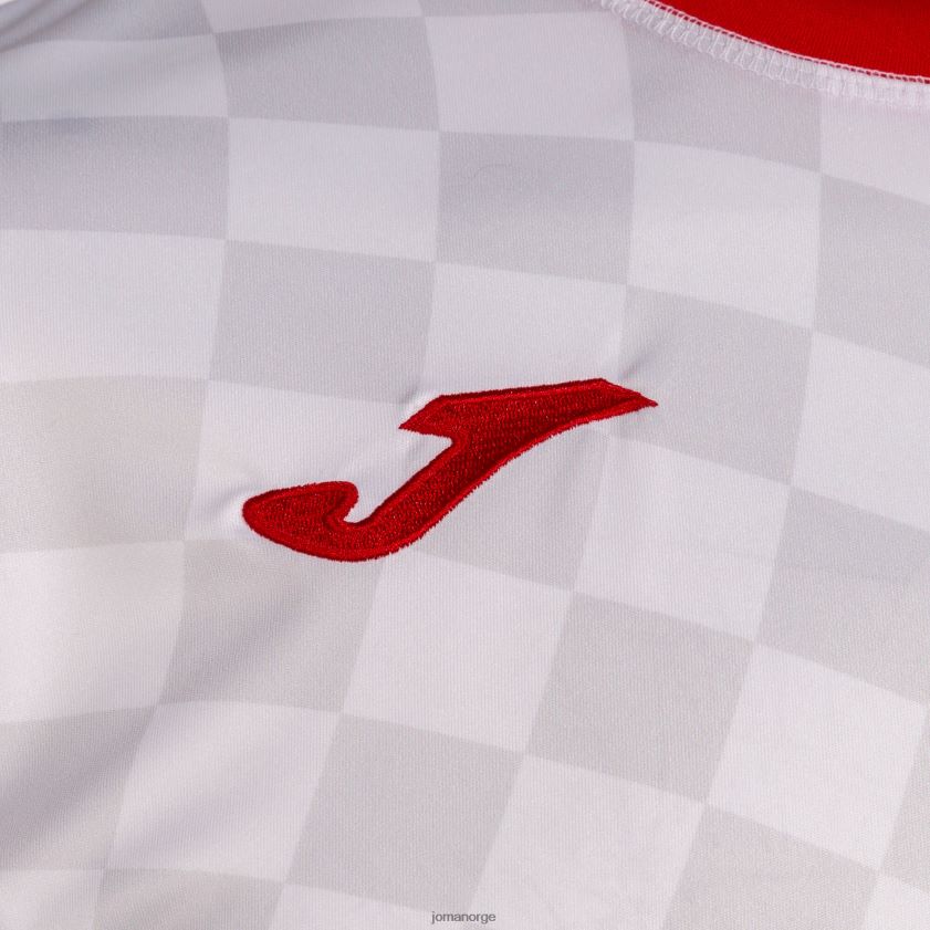 nei Joma skjorte kortermet 1. uniform kroatisk håndballforbund hvit rød FBD0T01447