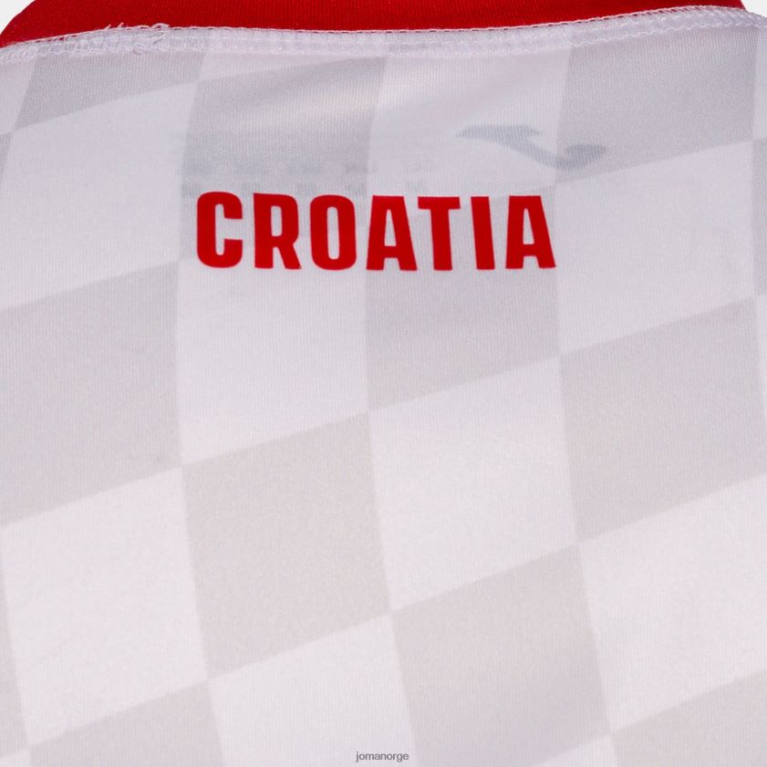 nei Joma skjorte kortermet 1. uniform kroatisk håndballforbund hvit rød FBD0T01447