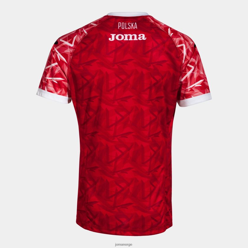 nei Joma skjorte kortermet 1. uniform polsk håndballforbund rød Hvit FBD0T04470