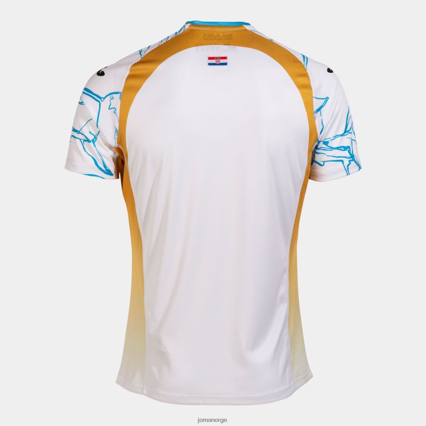 nei Joma skjorte kortermet 1. uniform rijeka 22/23 hvit gul FBD0T04465
