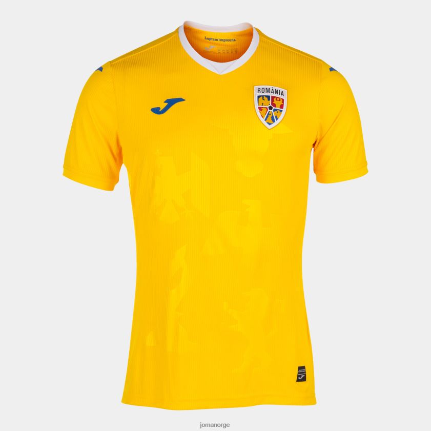 nei Joma skjorte kortermet 1. uniform rumensk fotballforbund gul FBD0T0365