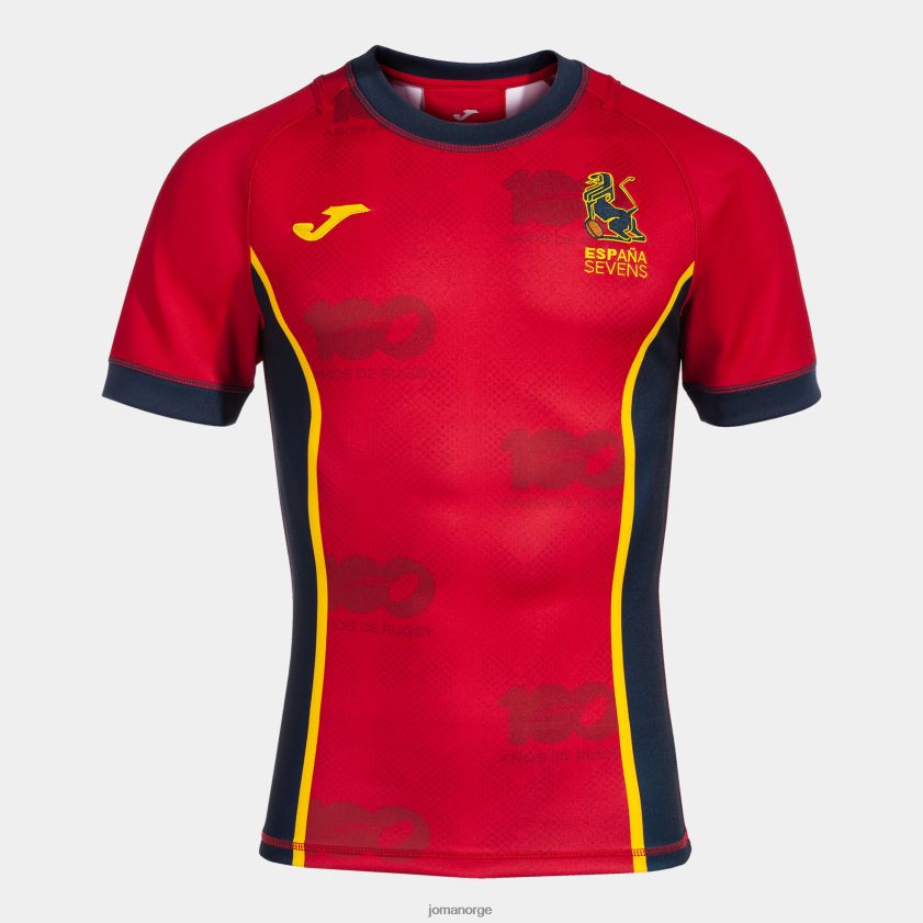nei Joma skjorte kortermet 1. uniform spansk rugbyforbund rød FBD0T01034