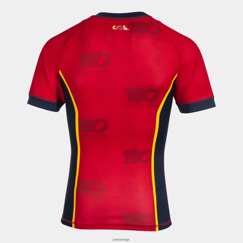 nei Joma skjorte kortermet 1. uniform spansk rugbyforbund rød FBD0T01034