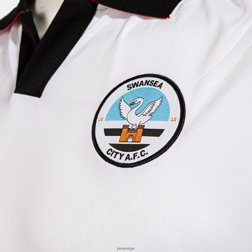 nei Joma skjorte kortermet 1. uniform swansea 22/23 hvit FBD0T01028