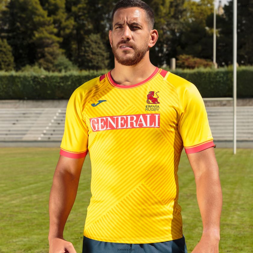 nei Joma skjorte kortermet 2. uniform spansk rugbyforbund gul FBD0T03511