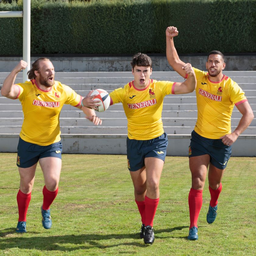 nei Joma skjorte kortermet 2. uniform spansk rugbyforbund gul FBD0T03511