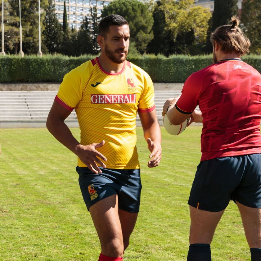 nei Joma skjorte kortermet 2. uniform spansk rugbyforbund gul FBD0T03511