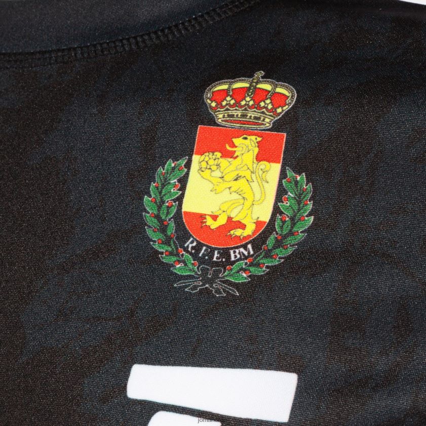 nei Joma skjorte kortermet 3. uniform spansk kongelig håndballforbund svart mørkegrå FBD0T0534