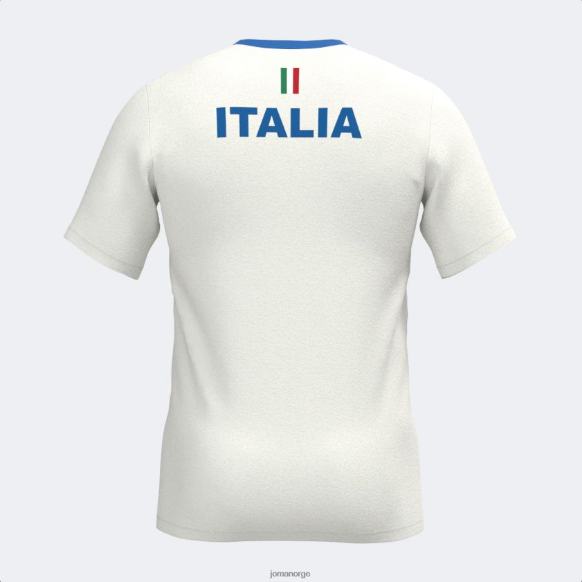 nei Joma skjorte kortermet italiensk tennis- og padelforbund hvit FBD0T04322