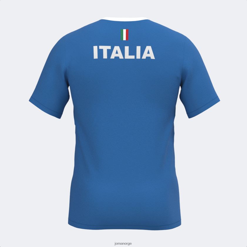 nei Joma skjorte kortermet italiensk tennis- og padelforbund kongeblå FBD0T04656