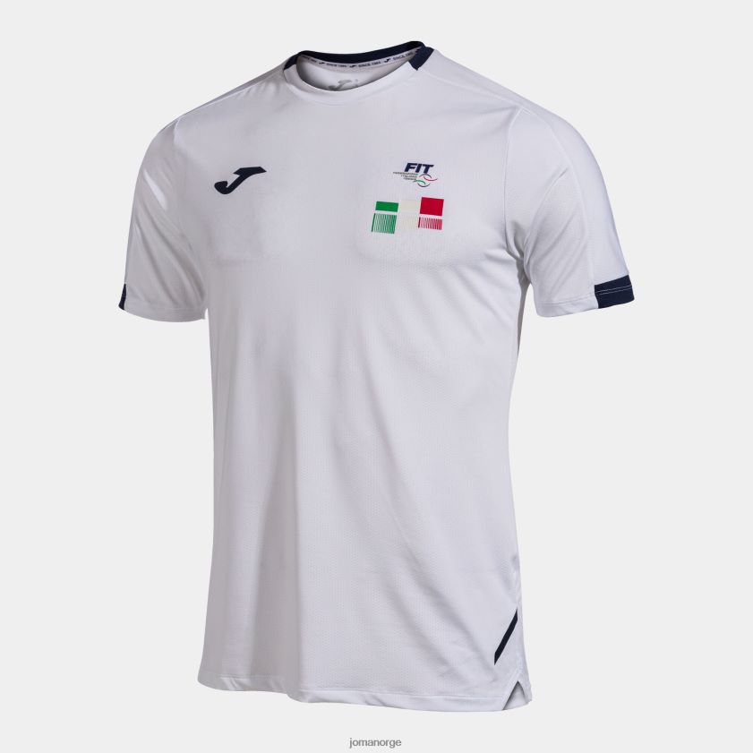 nei Joma skjorte kortermet konkurranse italiensk tennisforbund hvit FBD0T0913