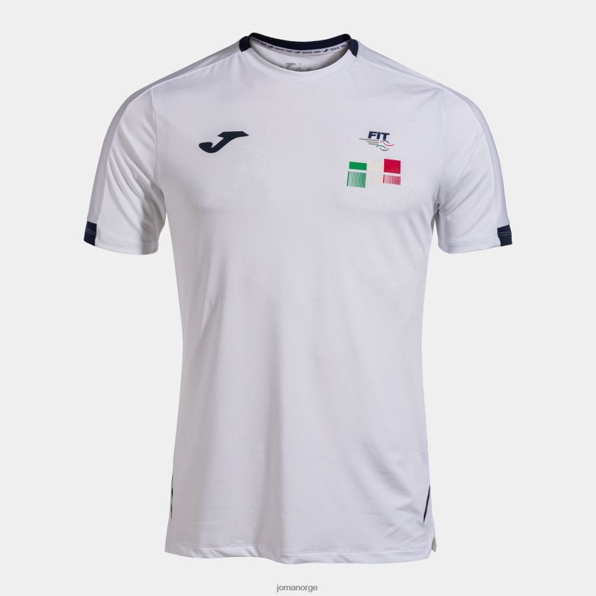 nei Joma skjorte kortermet konkurranse italiensk tennisforbund hvit FBD0T0913