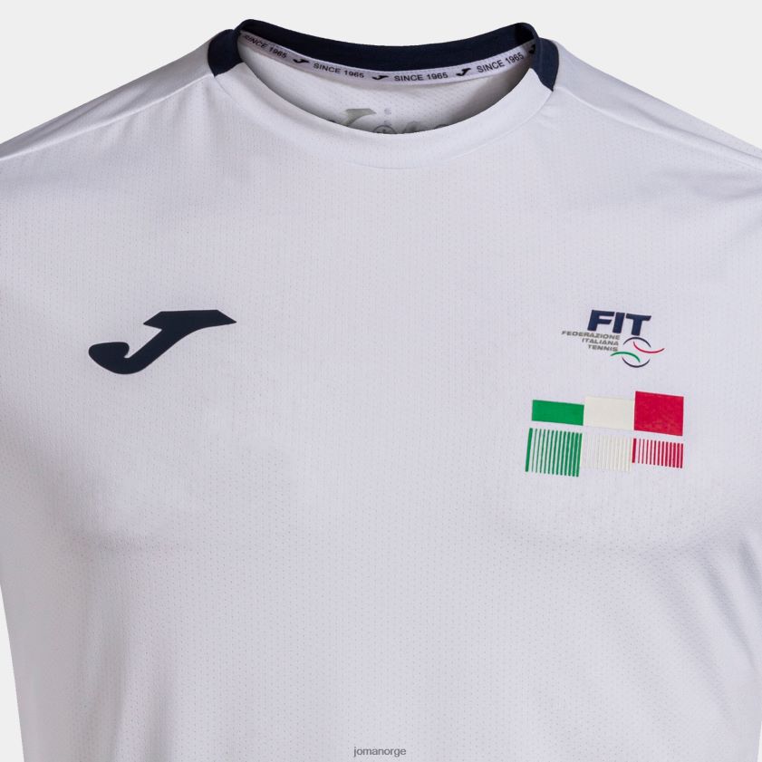 nei Joma skjorte kortermet konkurranse italiensk tennisforbund hvit FBD0T0913