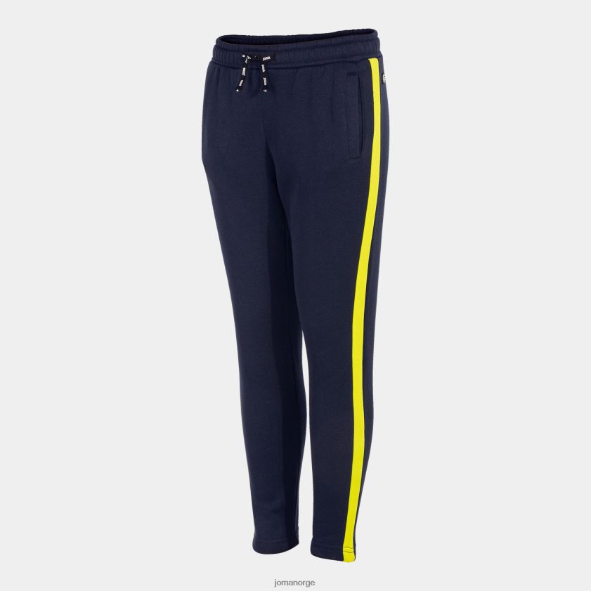 nei Joma lange bukser gutt stripe marineblå lime FBD0T02794