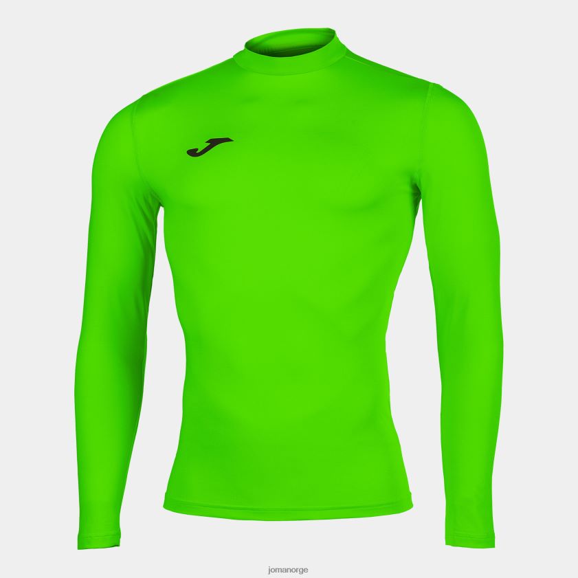 nei Joma langermet skjorte brama academy fluorescerende grønn FBD0T04030